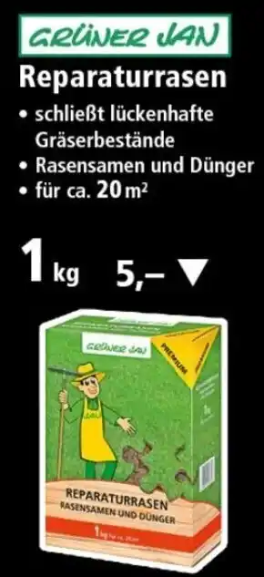 Thomas Philipps Grüner Jan Reparaturrasen 1kg Angebot