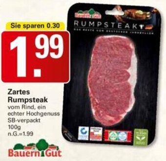 WEZ Bauern Gut Zartes Rumpsteak 100 g Angebot