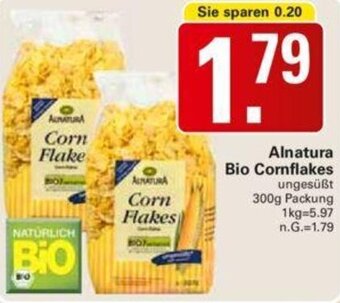 WEZ Alnatura Bio Cornflakes 300 g Packung Angebot