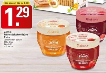 WEZ Zentis Frühstückskonfitüre Extra 230 g Glas Angebot