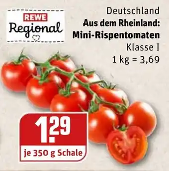 REWE Mini Rispentomaten 350g Angebot