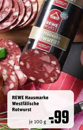 REWE Rewe Hausmarke Westfälische Rotwurst 100g Angebot