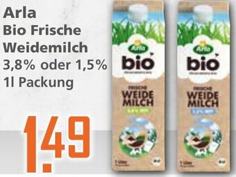 Klaas und Kock Arla Bio Frische Weidemilch 1 L Packung Angebot
