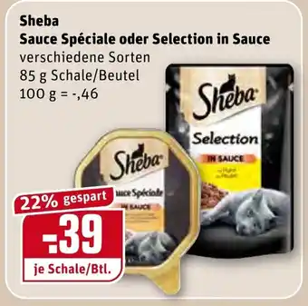 REWE Sheba Sauce Spéciale oder Selection in Sauce 85g Angebot