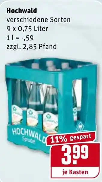 REWE Hochwald 9x0,75L Angebot