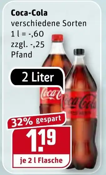 REWE Coca Cola 2L Angebot