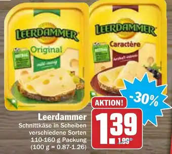 AEZ Leerdammer Schnittkäse in Scheiben 110-160g Angebot