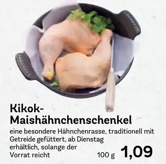 AEZ Kikok Maishähnchenschenkel 100g Angebot