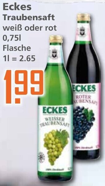 Klaas und Kock Eckes Traubensaft 0,75 L Flasche Angebot