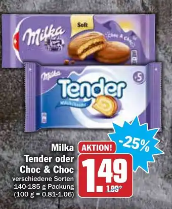 AEZ Milka Tender oder Choc & Choc 140-185g Angebot