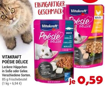 Zookauf VITAKRAFT POÉSIE DÉLICE 85 g Frischebeutel Angebot