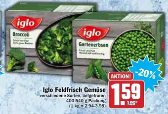 AEZ Iglo Feldfrisch Gemüse 400-540g Angebot