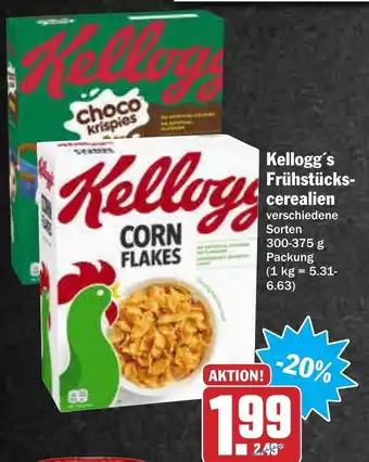 AEZ Kellogg's Frühstücks cerealien 300-375g Angebot