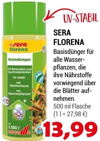 Zookauf SERA FLORENA 500 ml Flasche Angebot