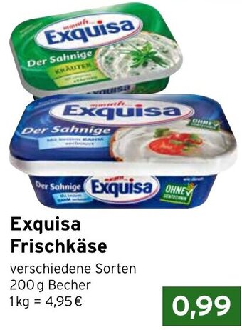 CAP Markt Exquisa Frischkäse 200 g Becher Angebot