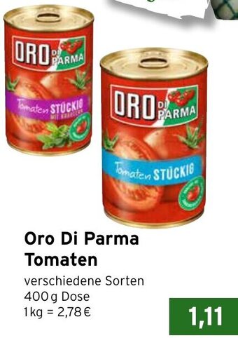CAP Markt Oro Di Parma Tomaten 400 g Dose Angebot