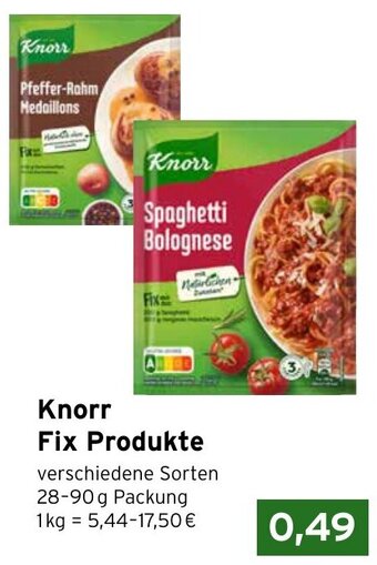 CAP Markt Knorr Fix Produkte 28-90 g Packung Angebot