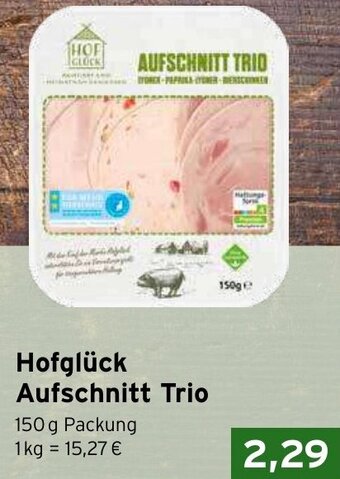 CAP Markt Hofglück Aufschnitt Trio 150 g Packung Angebot