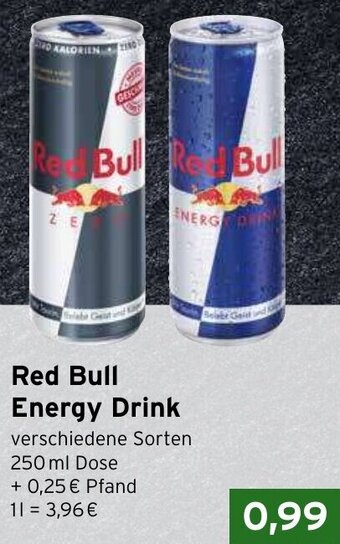 CAP Markt Red Bull Energy Drink 250 ml Dose Angebot