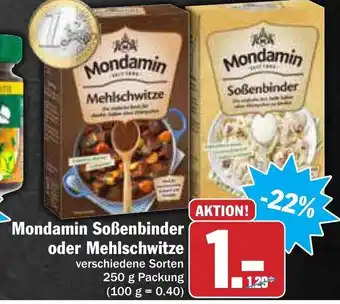 AEZ Mondamin Soßenbinder oder Mehlschwitze 250g Angebot