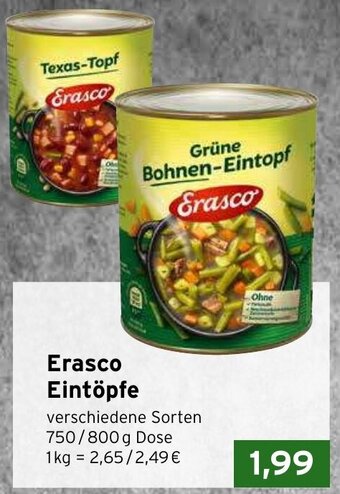CAP Markt Erasco Eintöpfe 750/800 g Dose Angebot