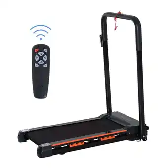 Netto Marken-Discount Homcom faltbares laufband mit lcd display schwarz 54 x 101 x 105 cm (bxtxh) | aerobic-training fitnessgerät ausdauer sport Angebot