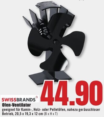 B1 Discount Baumarkt SWISSBRANDS Ofen-Ventilator Angebot