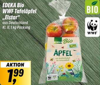 Simmel EDEKA Bio WWF Tafeläpfel Elstar 1 kg Packung Angebot