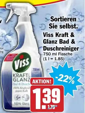 AEZ Viss Kraft & Glanz Bad & Duschreiniger 750ml Angebot