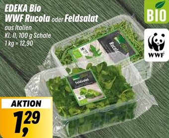 Simmel EDEKA Bio WWF Rucola oder Feldsalat 100 g Schale Angebot