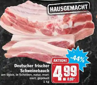 Hit Deutscher frischer Schweinebauch 1kg Angebot