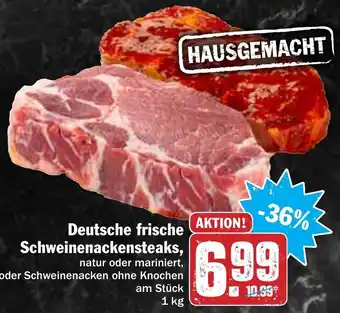 Hit Deutsche frische Schweinenackensteaks 1kg Angebot