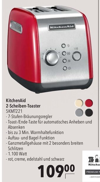 CITTI Markt KitchenAid 2-Scheiben-Toaster 5KMT221 Angebot