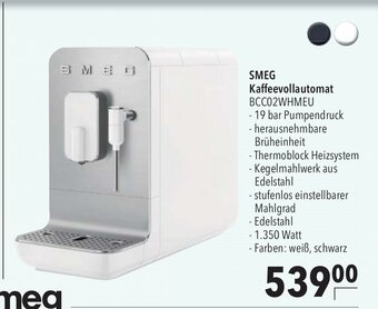 CITTI Markt SMEG Kaffeevollautomat BCC02WHMEU Angebot