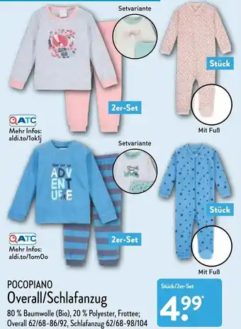 Aldi Nord Overall schlafanzug Angebot