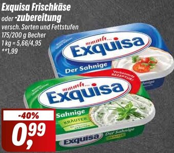 Simmel Exquisa Frischkäse oder zubereitung 175/200 g Becher Angebot