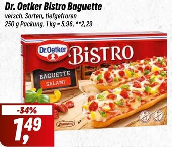 Simmel Dr. Oetker Bistro Baguette 250 g Packung Angebot