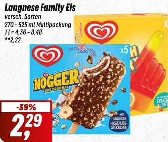 Simmel Langnese Family Eis 270-525 ml Multipackung Angebot