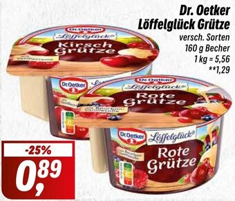 Simmel Dr. Oetker Löffelglück Grütze 160 g Becher Angebot