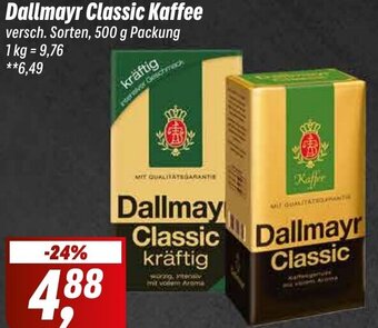 Simmel Dallmayr Classic Kaffee 500 g Packung Angebot