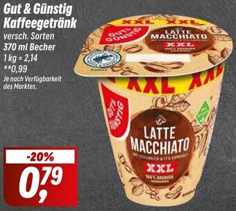 Simmel Gut & Günstig Kaffeegetränk 370 ml Becher Angebot