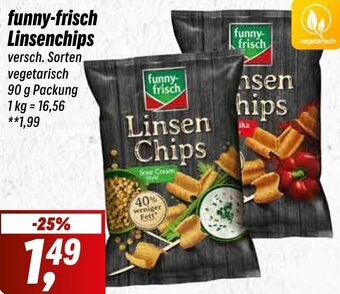 Simmel funny-frisch Linsenchips 90 g Packung Angebot