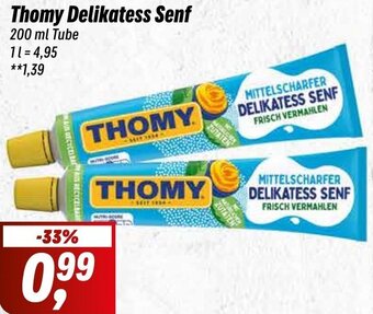 Simmel Thomy Delikatess Senf 200 ml Tube Angebot