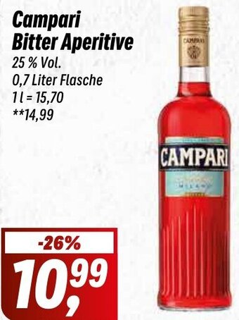 Simmel Campari Bitter Aperitive 0,7 Liter Flasche Angebot