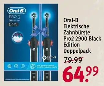 Rossmann Oral B Elektrische Zahnbürste Pro 2 2900 Black Edition Doppelpack Angebot