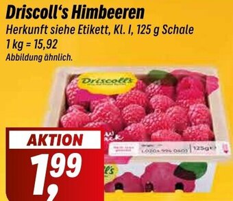 Simmel Driscoll's Himbeeren 125 g Schale Angebot