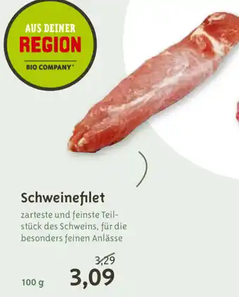 Biocompany Schweinefilet 100g Angebot