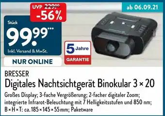 Aldi Nord Digitales nachtsichtgerat binokular 3x20 Angebot