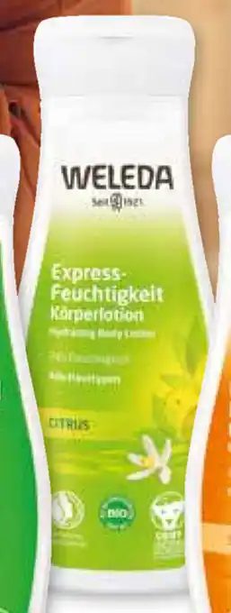 Biocompany Weleda Express Feuchtigkeit Körperlotion Citrus 200ml Angebot