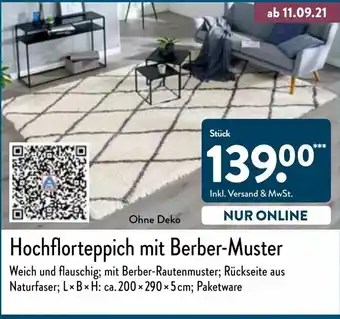 Aldi Nord Hochflorteppich mit berbr-muster Angebot